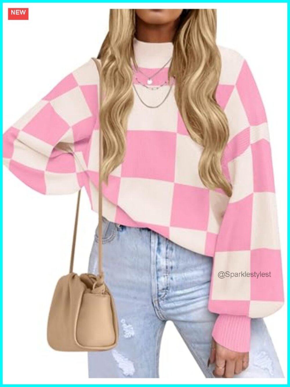 Turtleneck Long Sleeve Knit Oversized Sweater